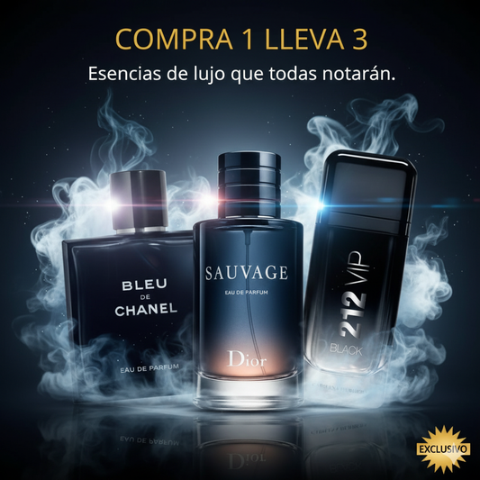 KIT PERFUM (212VIPMEN+BLEU+SAUVAGE) 1.1
